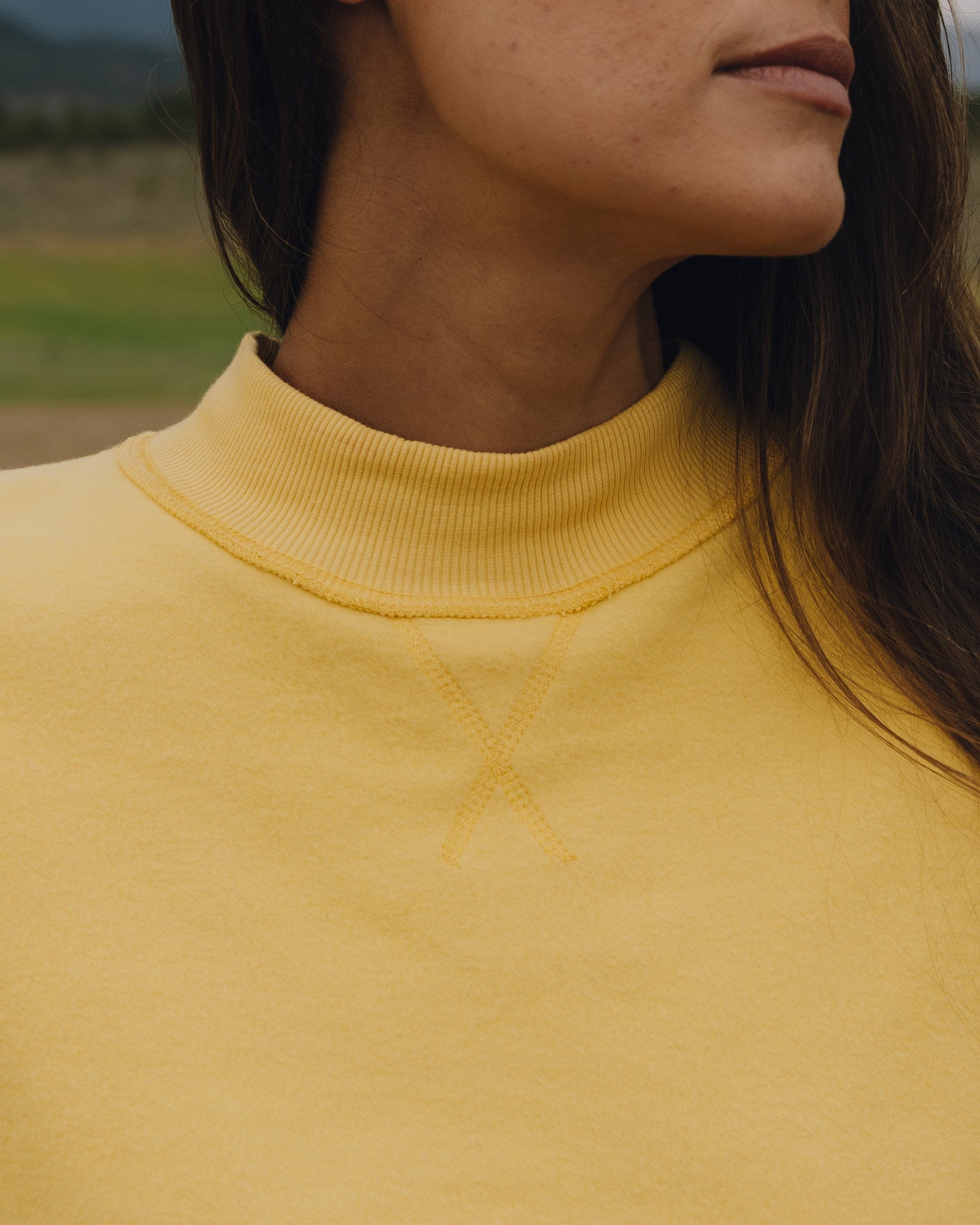Fleece Vintage Crew - Sunny
