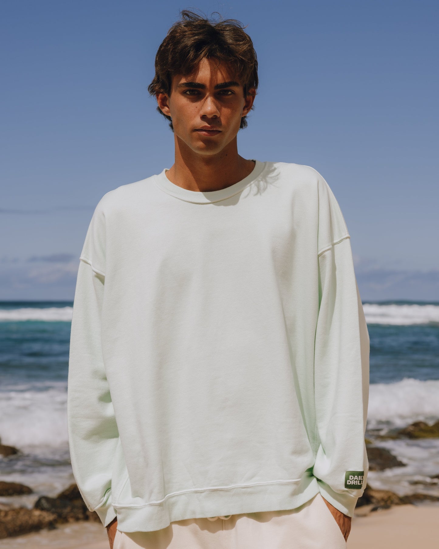 Unisex Oversized Crew - Surf