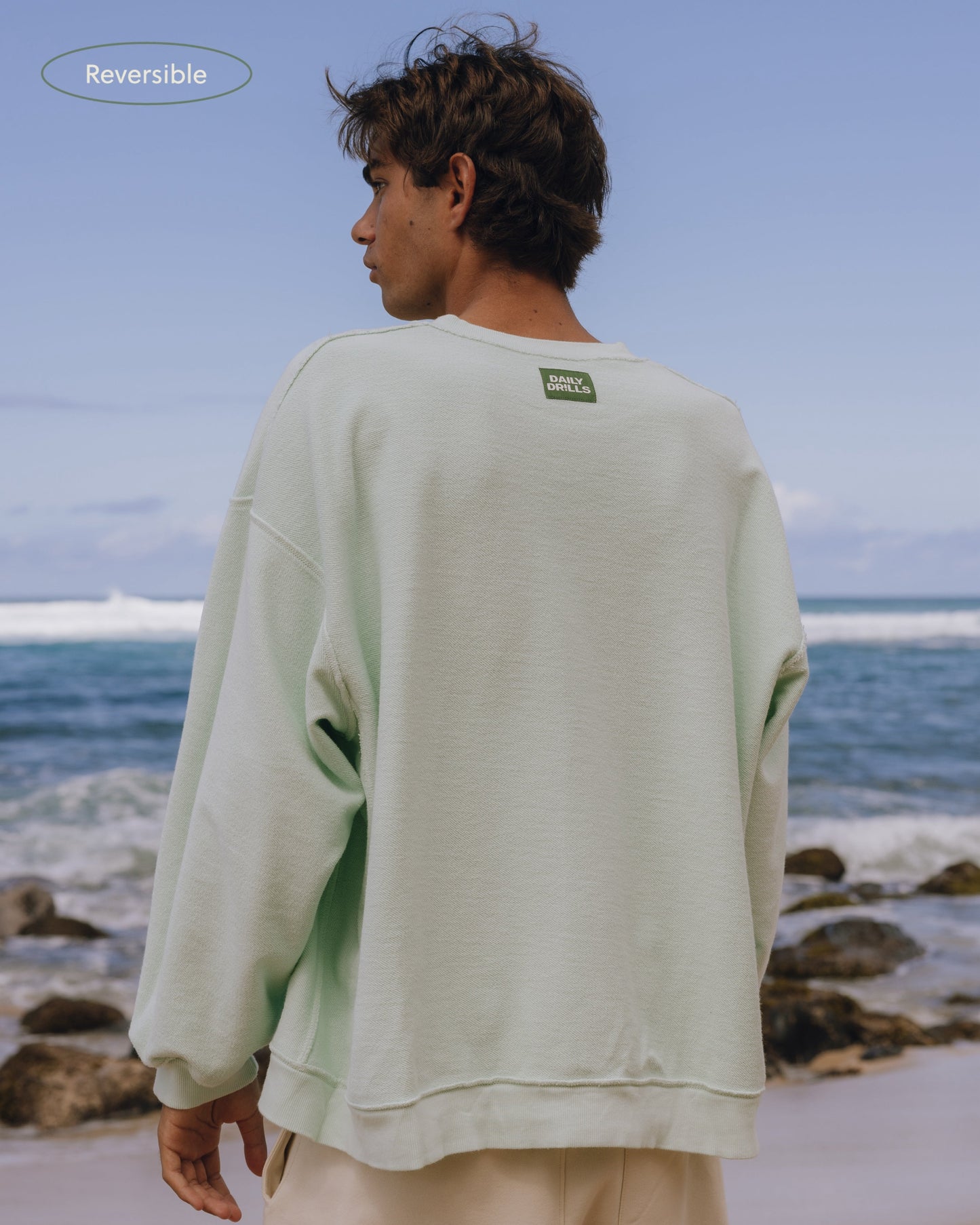 Unisex Oversized Crew - Surf