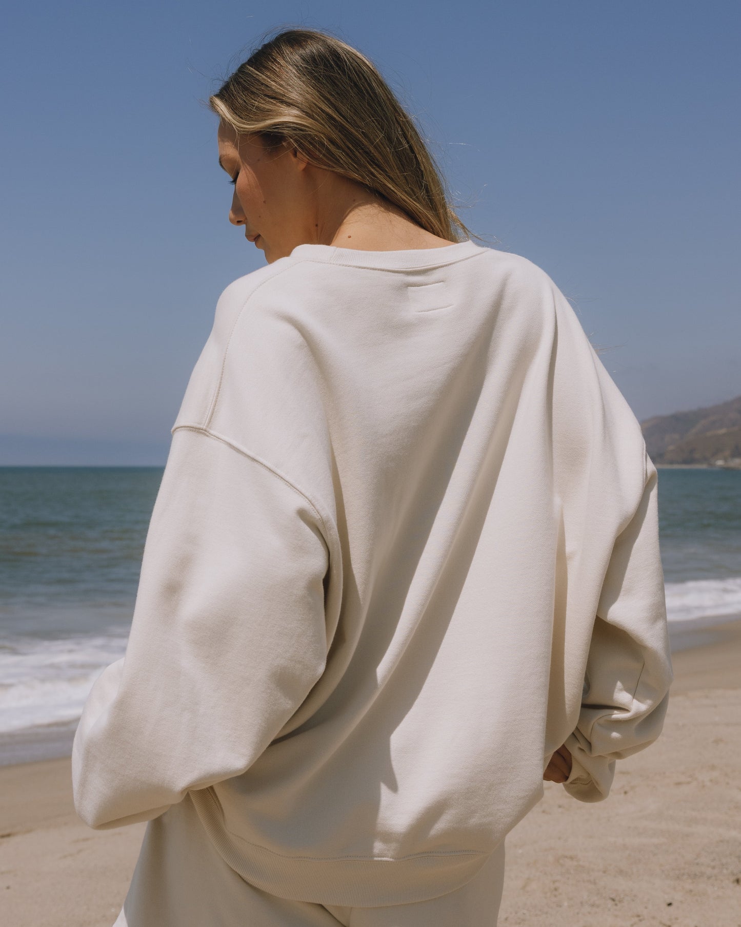 Unisex Oversized Crew - Sand
