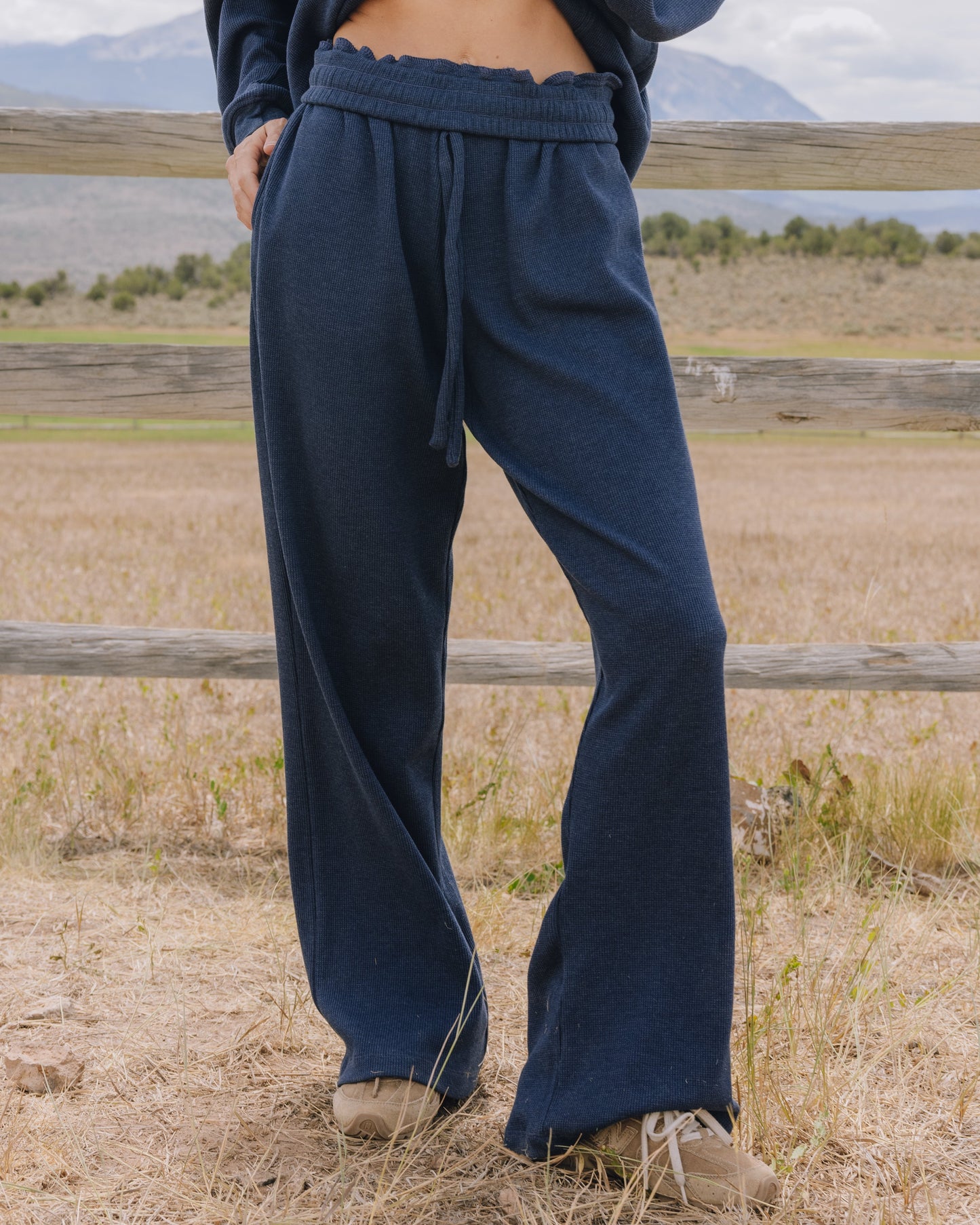 Thermal Resort Pants - Denim