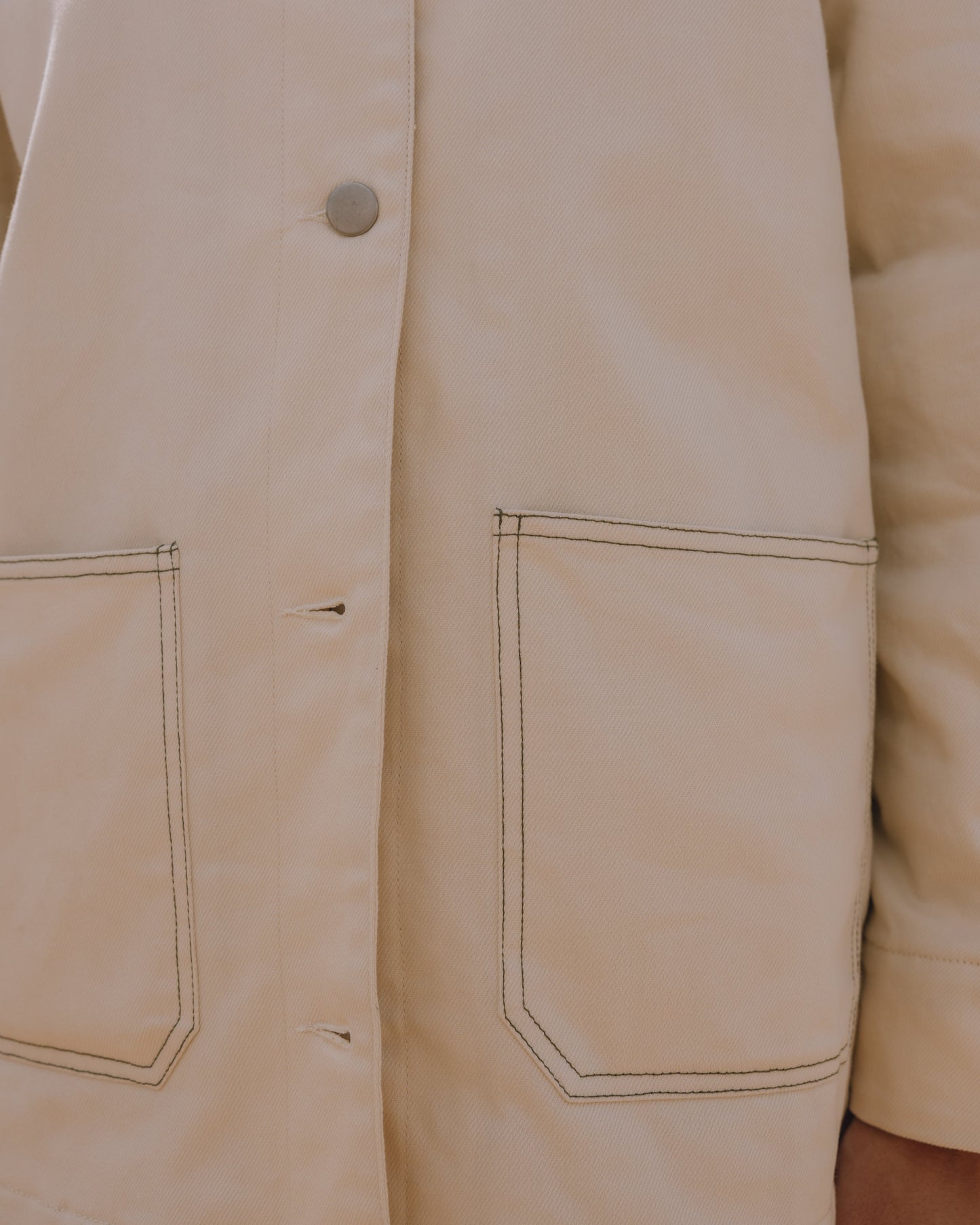 Barn Jacket - Canvas + DD Green Collar