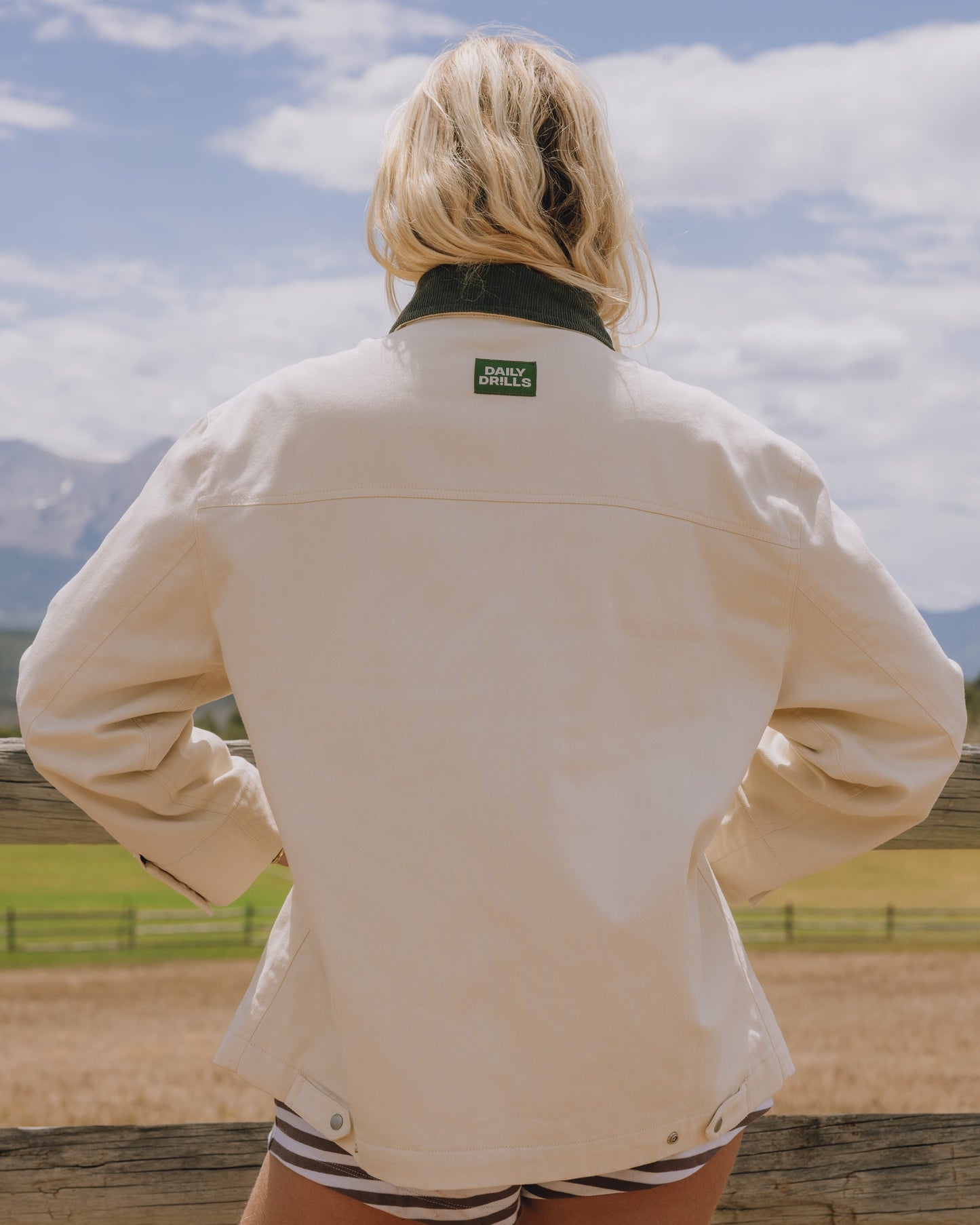 Barn Jacket - Canvas + DD Green Collar