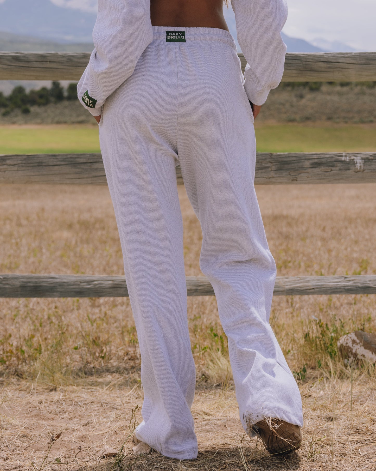 Thermal Resort Pants - Light Grey