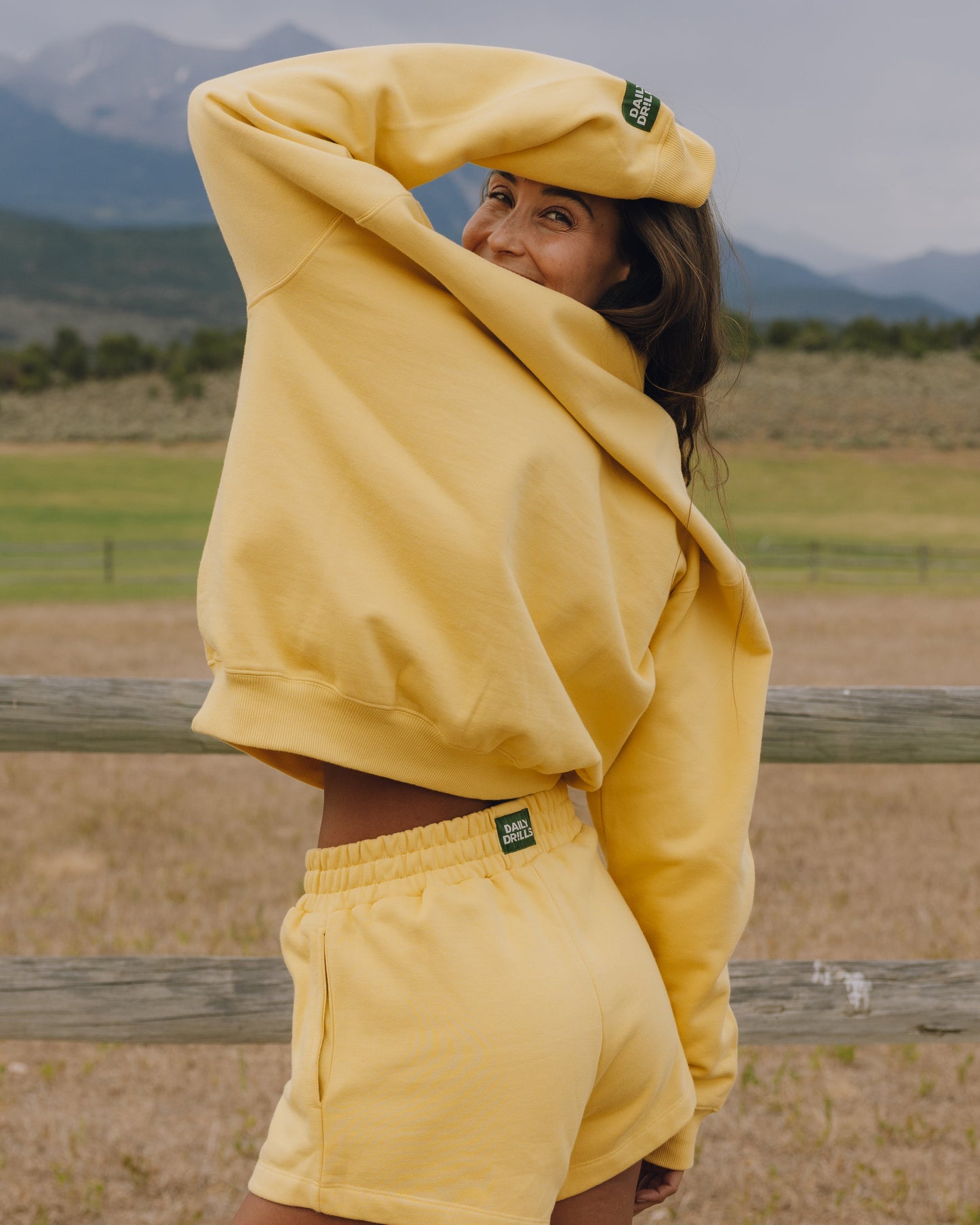 Fleece Vintage Crew - Sunny