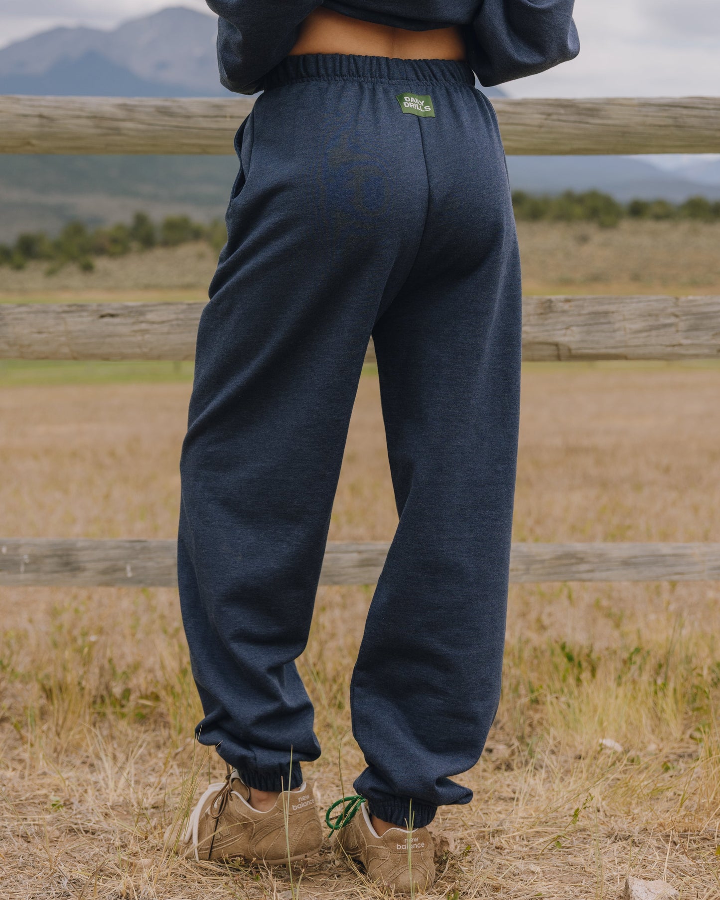 Unisex Fleece Joggers - Denim
