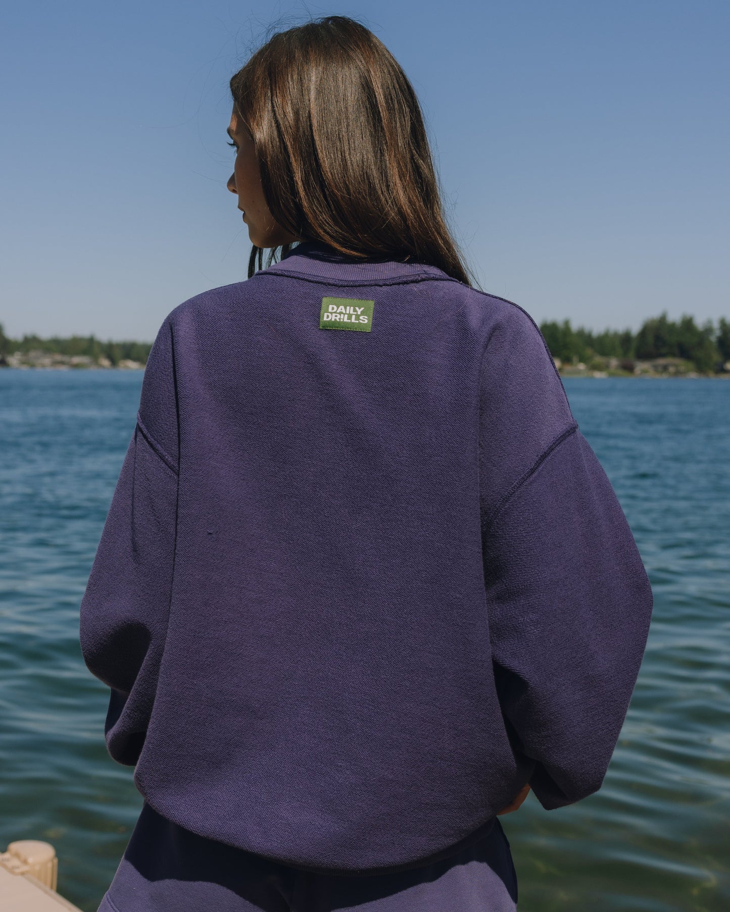 Vintage Crew - Distressed Navy