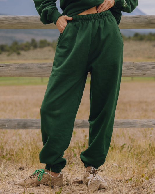 Unisex Fleece Joggers - Forest Green