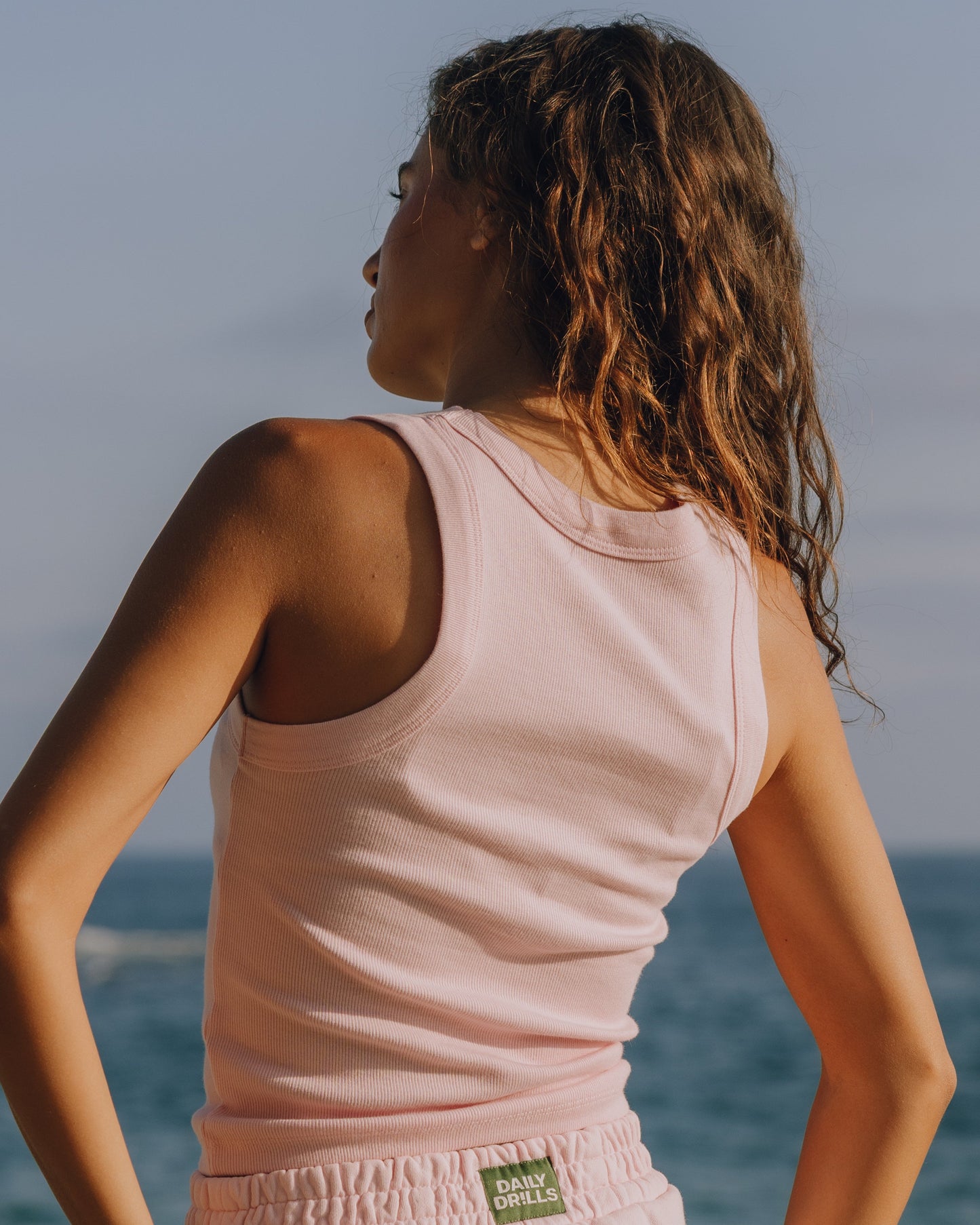 Logo Ribbed Tank - Cupid