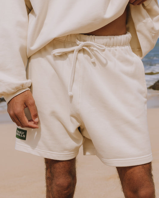 Mens Sweat Shorts - Sand