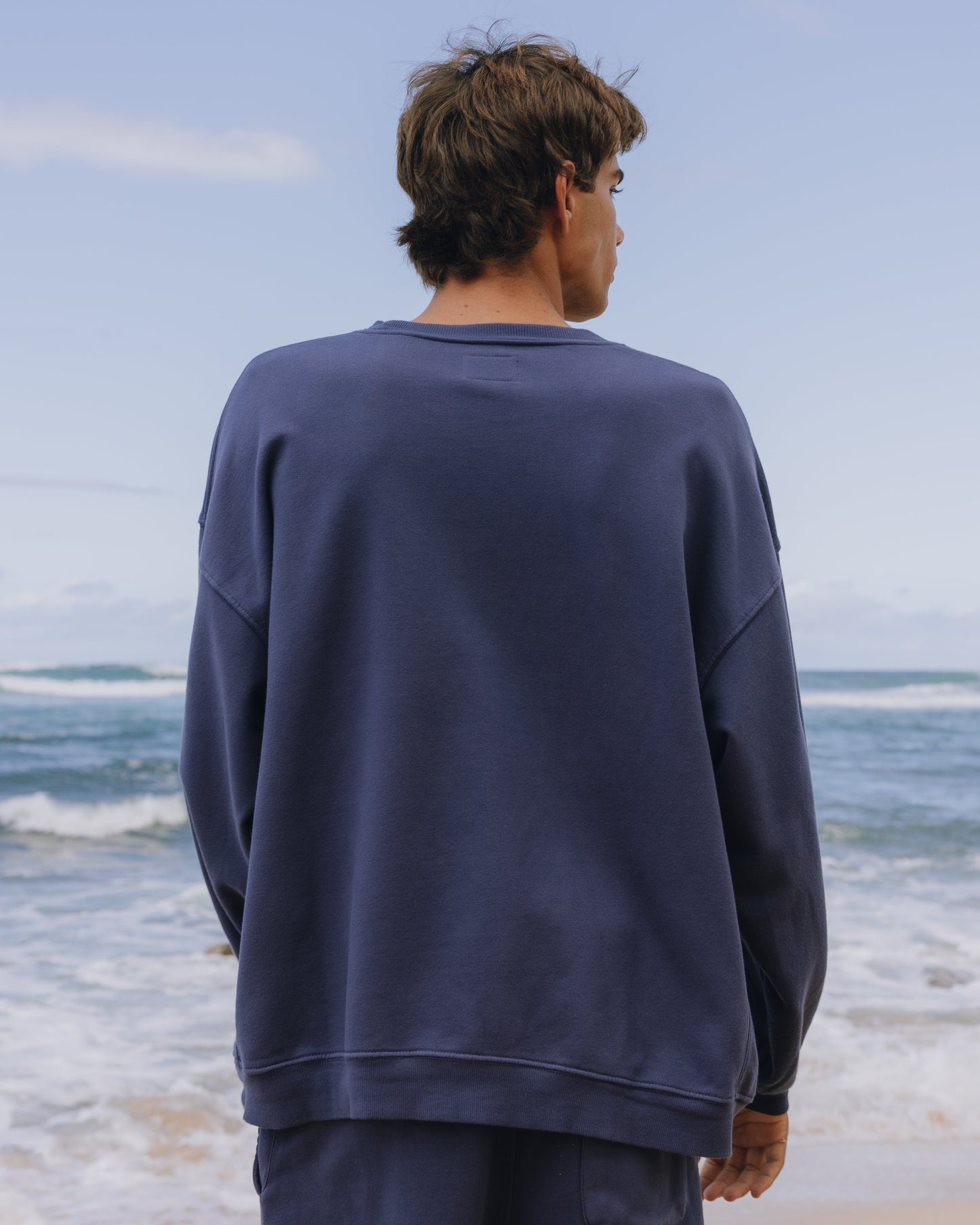 Unisex Oversized Crew - Navy