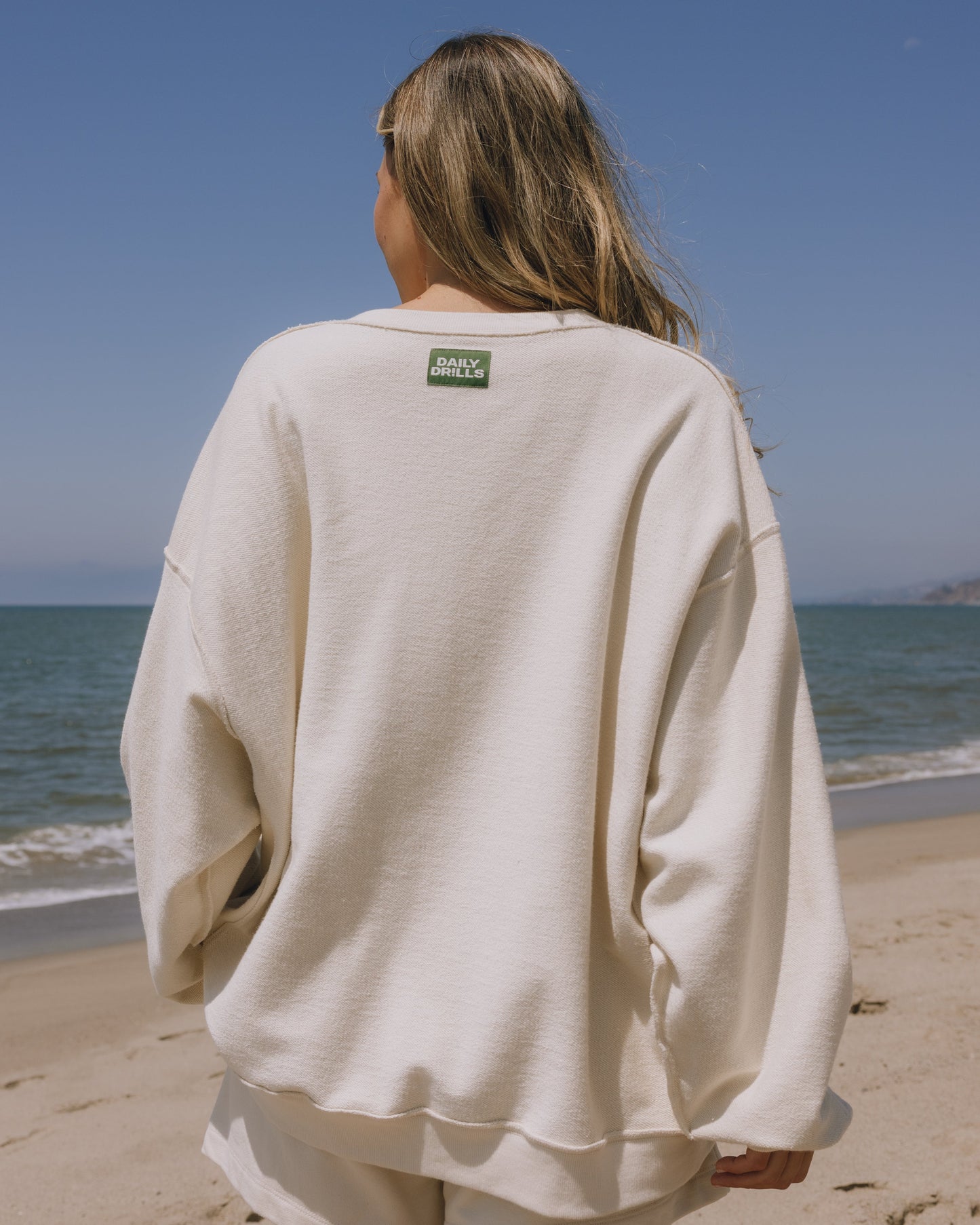 Unisex Oversized Crew - Sand
