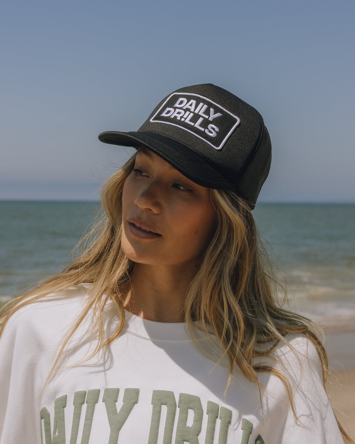 Patch Trucker Hat - Black