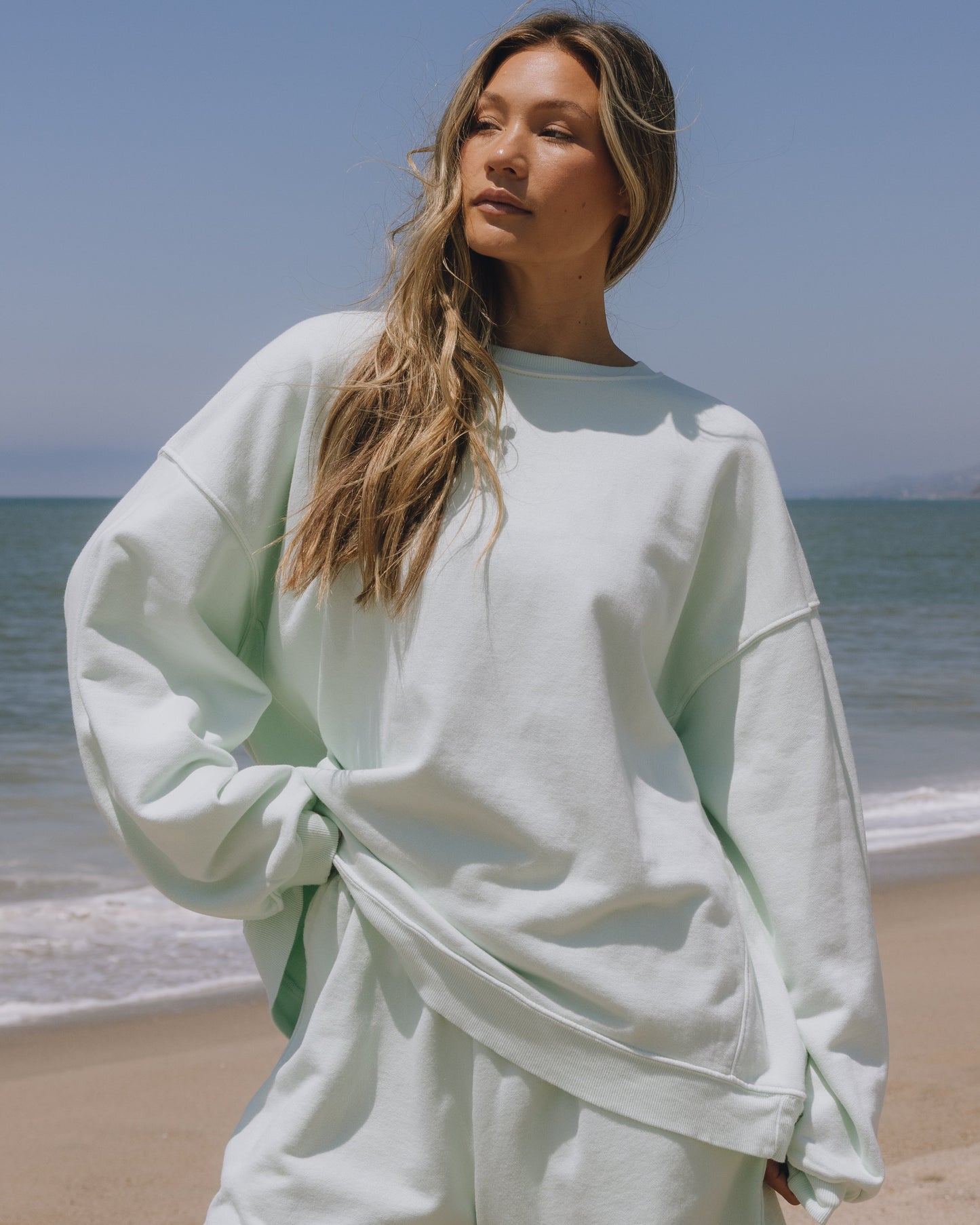 Unisex Oversized Crew - Surf