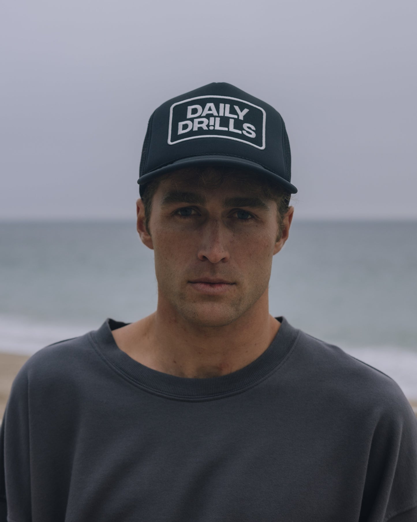 Patch Trucker Hat - Black