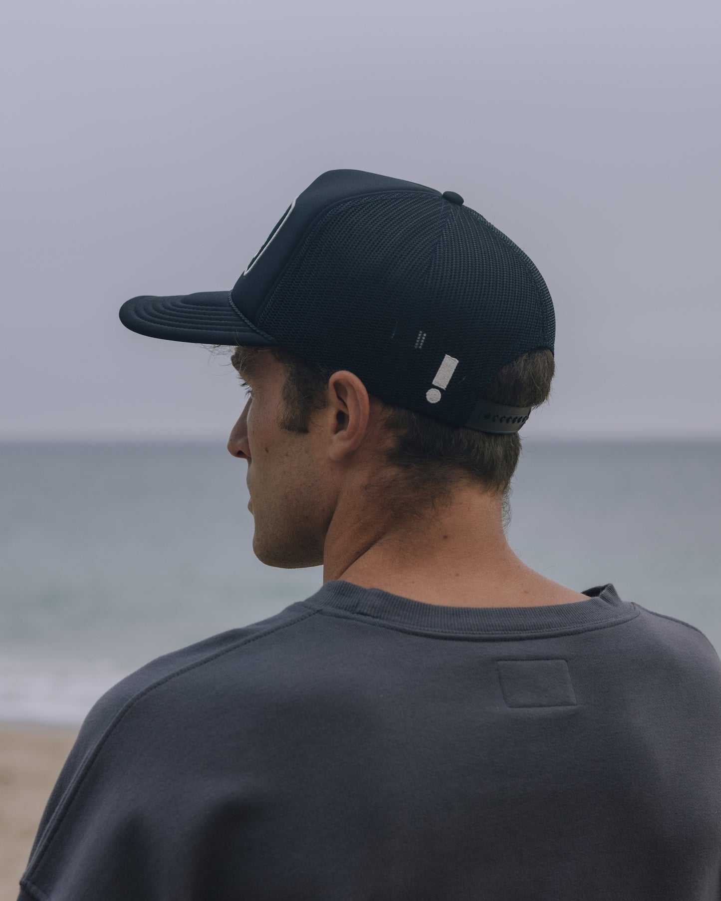 Patch Trucker Hat - Black
