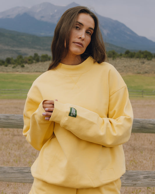 Fleece Vintage Crew - Sunny