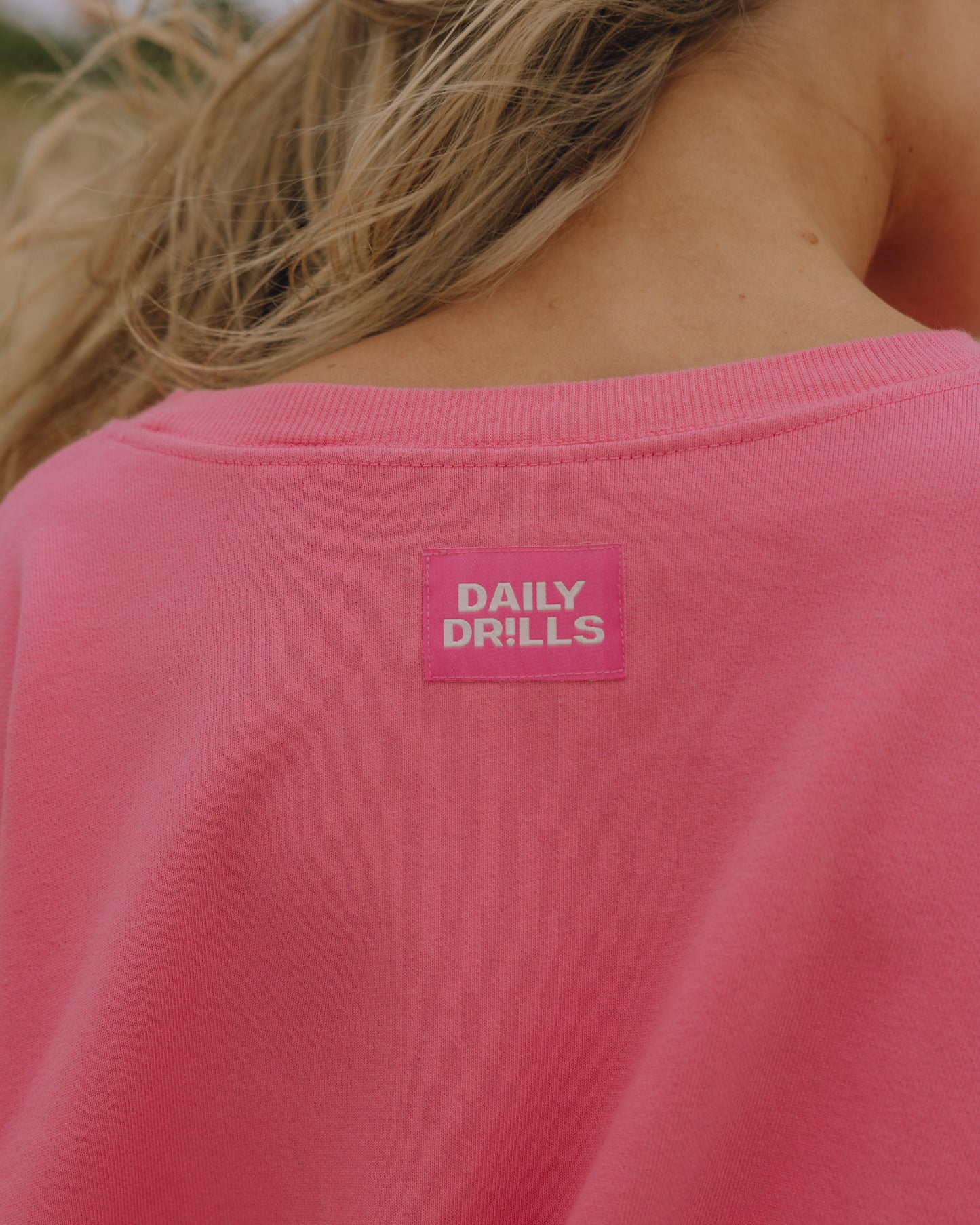 Oversized Sport Crew - Cheeks with Monochrome Patch