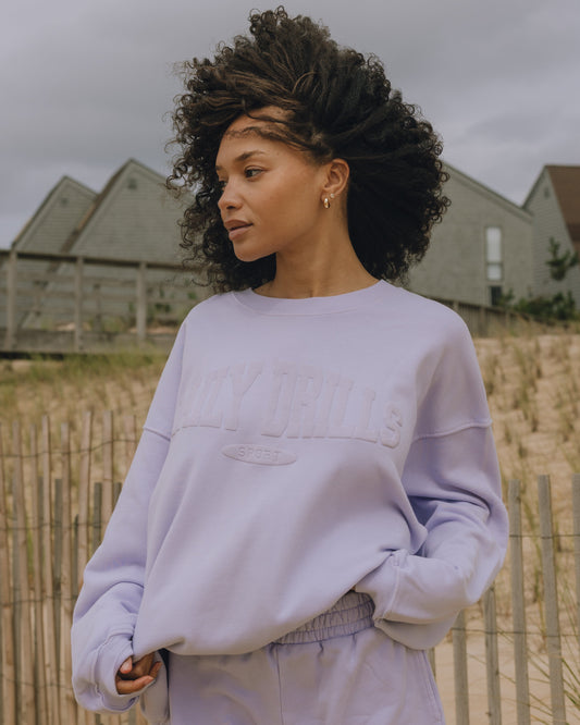 Oversized Sport Crew - Wink with Monochrome Patch