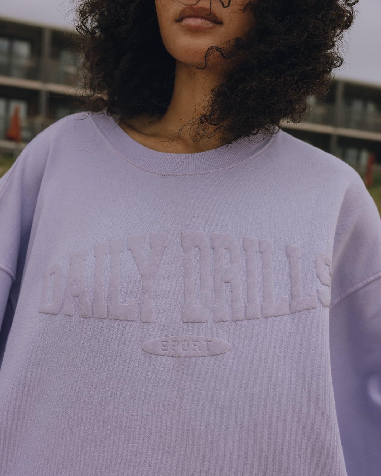Oversized Sport Crew - Wink with Monochrome Patch