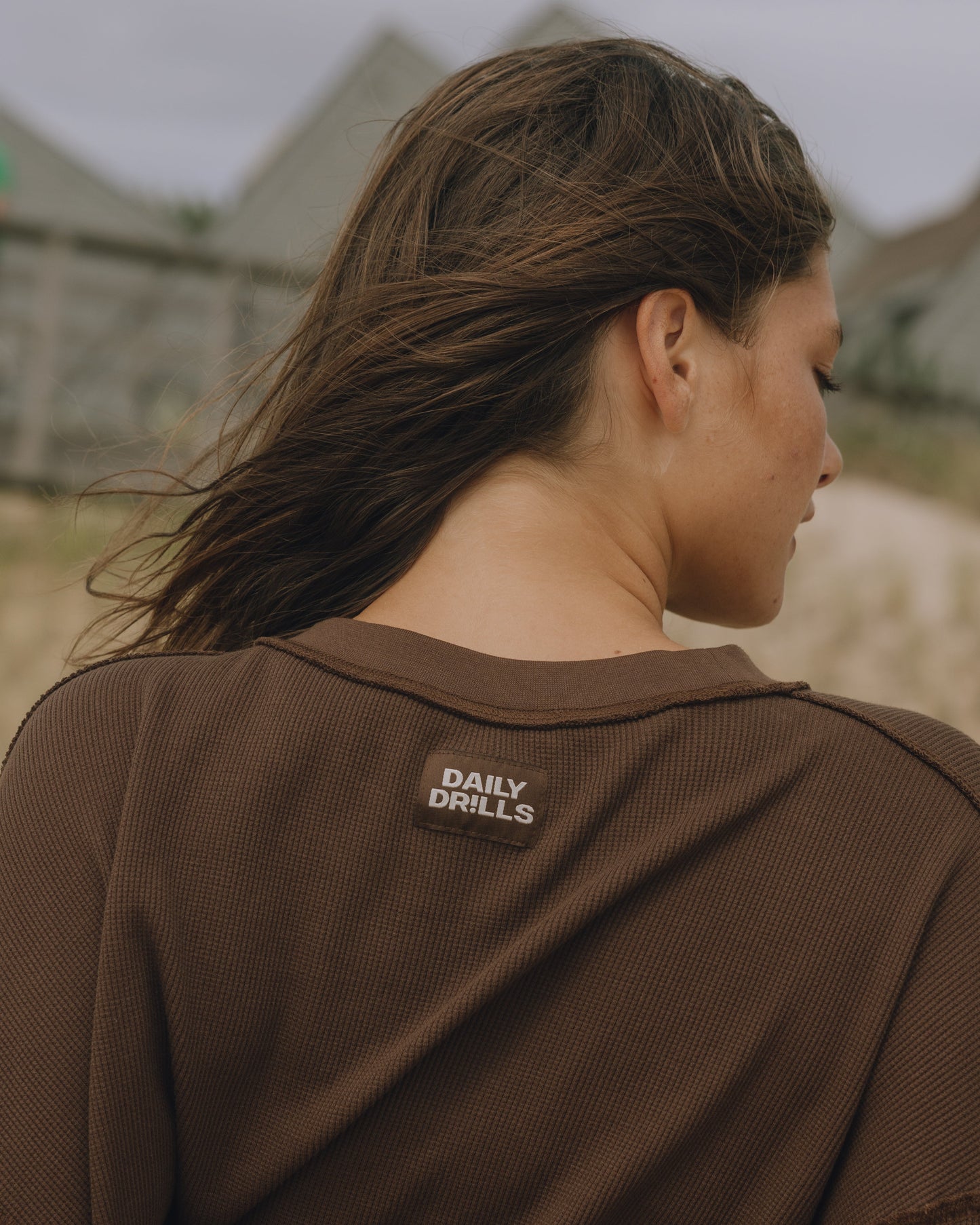 Oversized Sport Thermal - Coco with Monochrome Patch