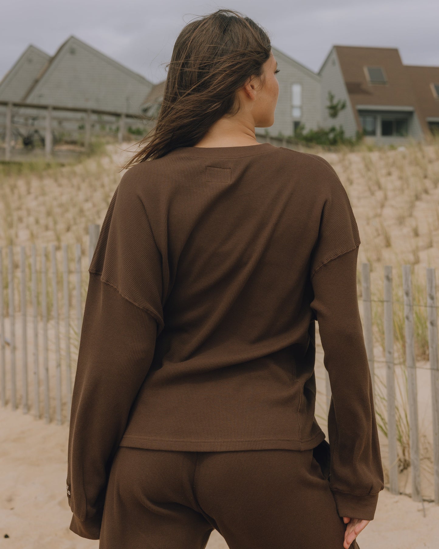Oversized Sport Thermal - Coco with Monochrome Patch