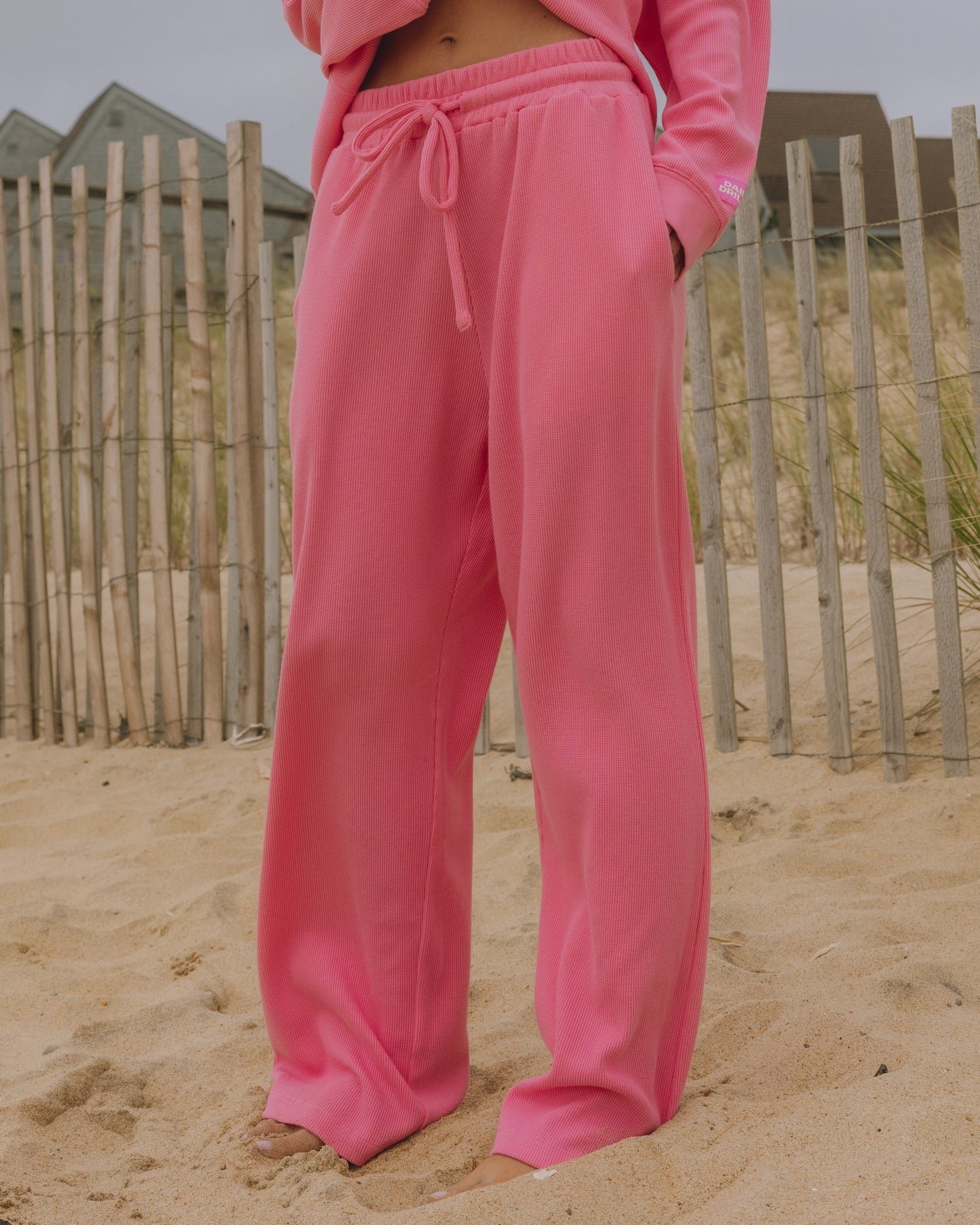 Thermal Resort Pants - Cheeks with Monochrome Patch