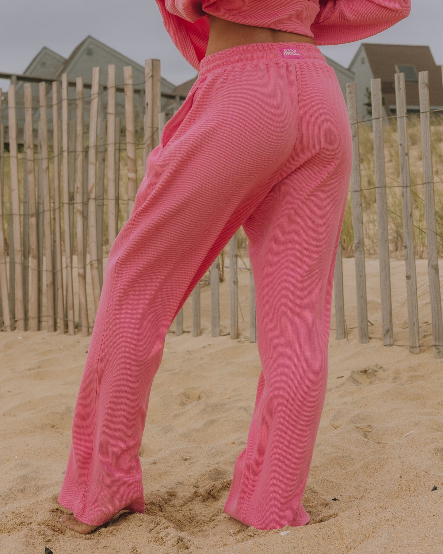 Thermal Resort Pants - Cheeks with Monochrome Patch